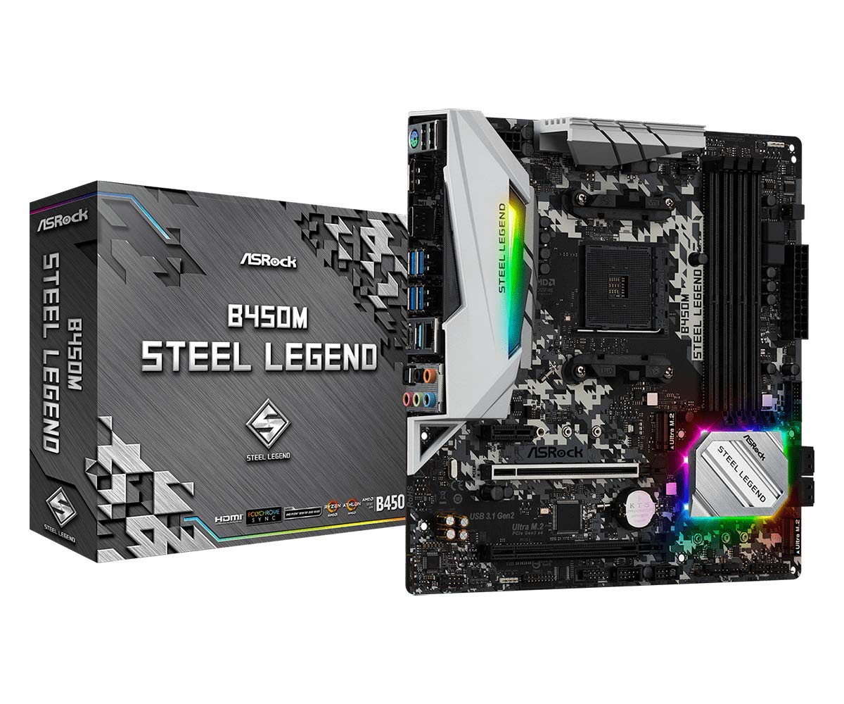 ASRock AMD Ryzen AM4 corresponding B450 chipset MicroATX motherboa